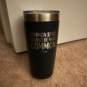 Common sense should be more common - Piper Lou navy tumbler